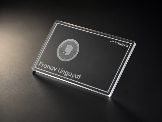 Transparent Acrylic NFC Business Card