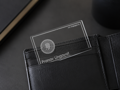 Transparent Acrylic NFC Business Card