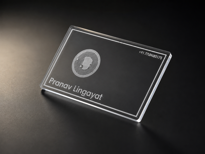 Transparent Acrylic NFC Business Card