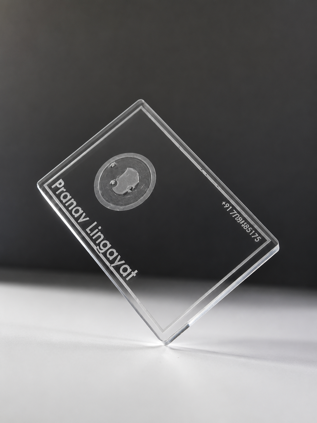 Transparent Acrylic NFC Business Card