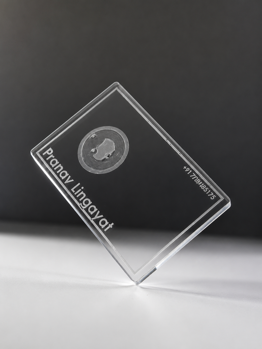 Transparent Acrylic NFC Business Card